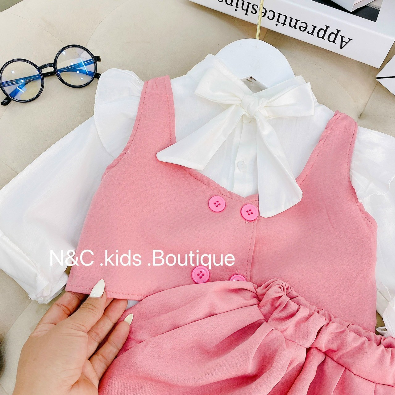 H332 SET 3CT ÁO SƠ MI + GILE + CV HỒNG 10-20KG
