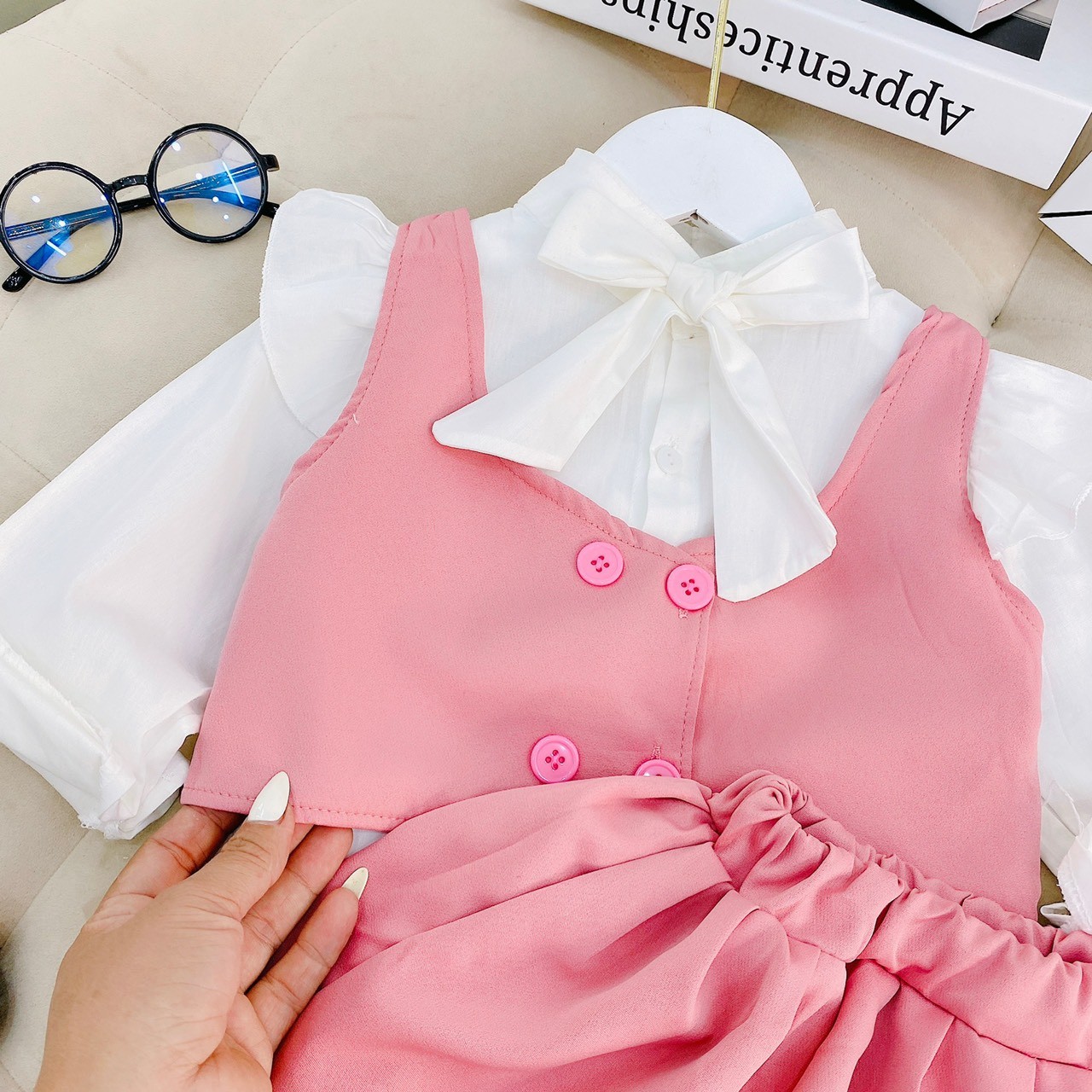 H332 SET 3CT ÁO SƠ MI + GILE + CV HỒNG 10-20KG
