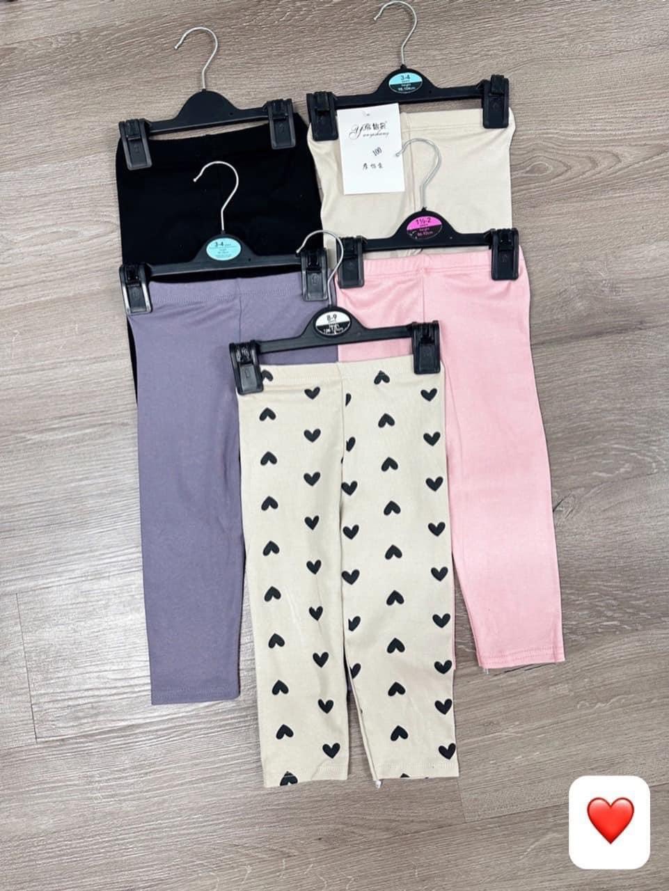 Xả VNXK: Sét 5 quần legging tăm bé gái TG4
