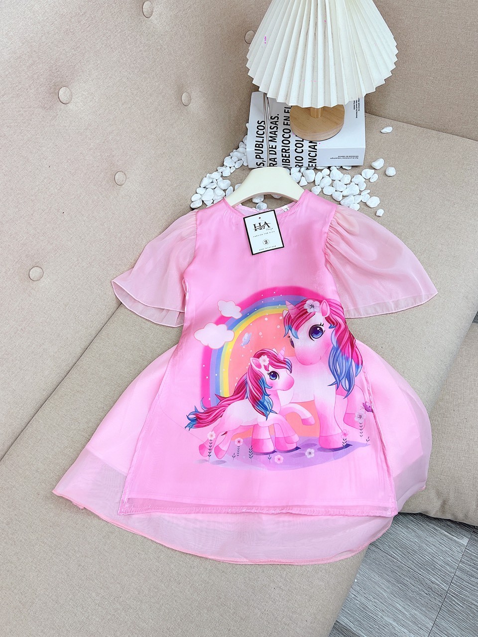 AD4 ÁO DÀI CÁCH TÂN HỒNG PONY 10-30KG