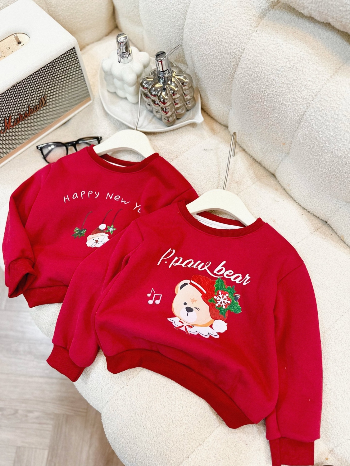 XẢ: ÁO NỈ 2 DA NOEL CHO BÉ 10-28kg TG8