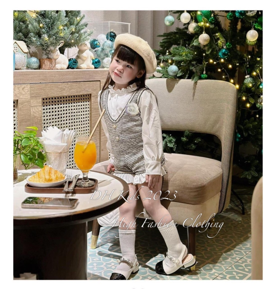 H319 SÉT JUM DẠ KÈM ÁO SƠ MI CHO BÉ 10-28KG