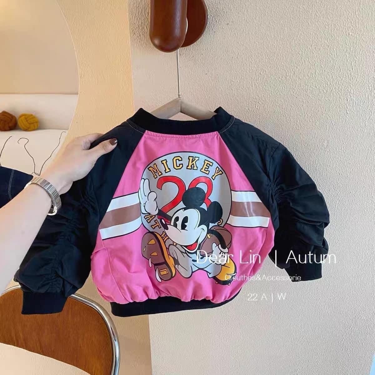 Xả Áo gió Mickey bé gái 10-32kg TG5