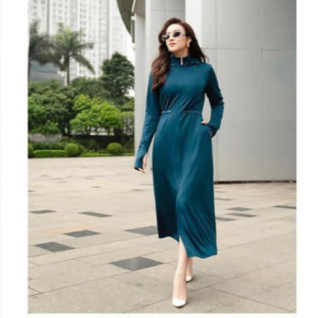 ÁO CHỐNG NẮNG LUPERI 2 LỚP + KHẨU TRANG DÁNG DÀI