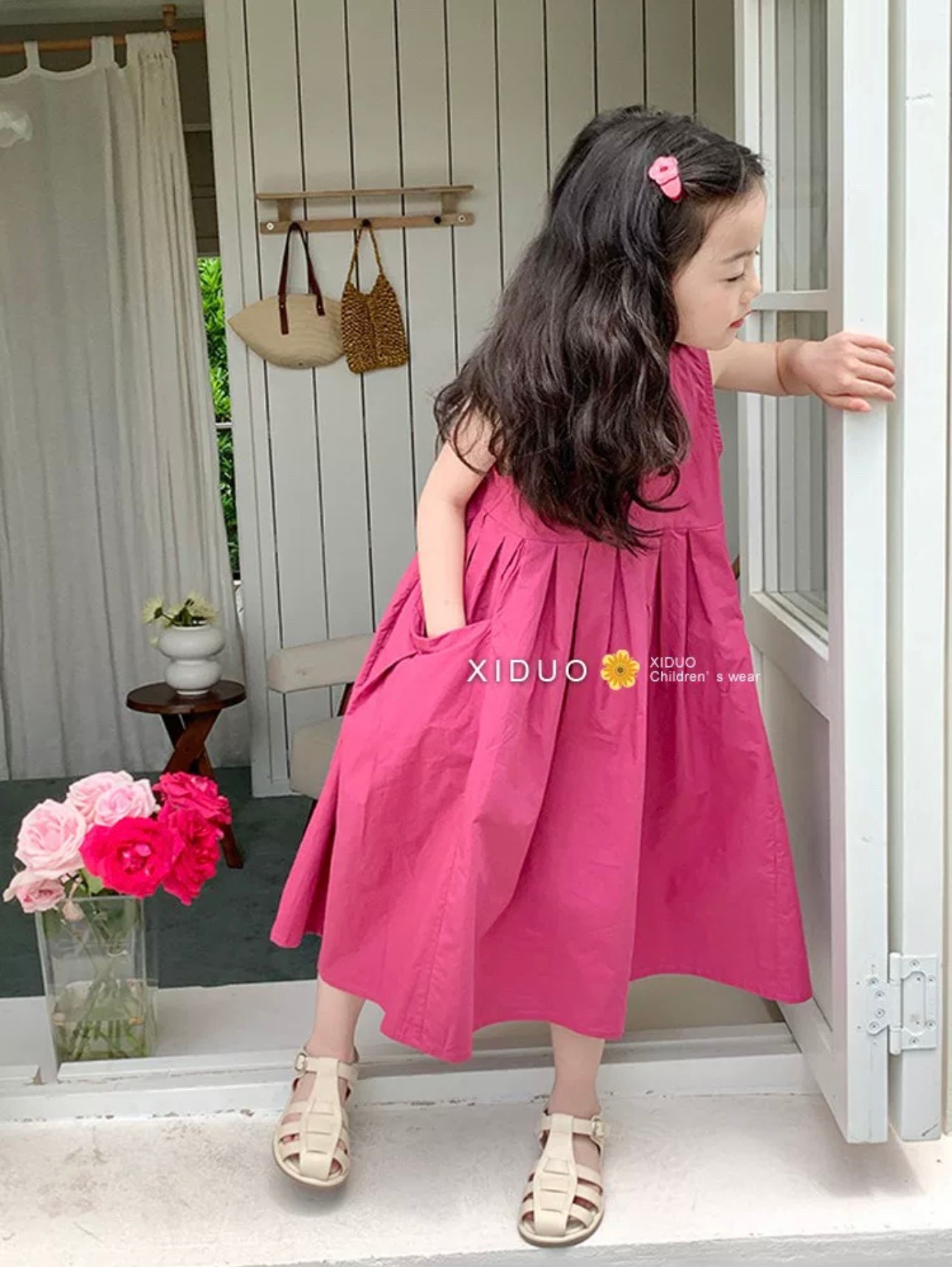 VÁY XẾP LY XOÈ CÓ TÚI THẬT CHO BÉ