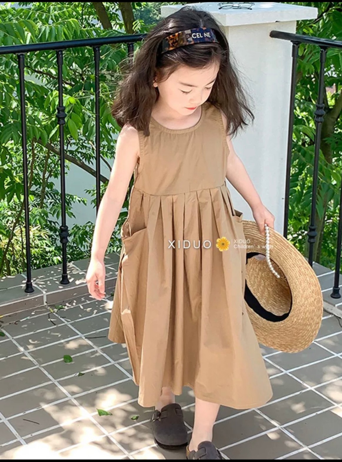 VÁY XẾP LY XOÈ CÓ TÚI THẬT CHO BÉ