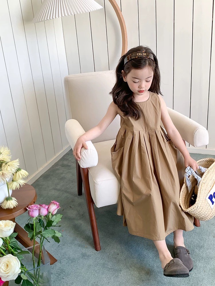 VÁY XẾP LY XOÈ CÓ TÚI THẬT CHO BÉ