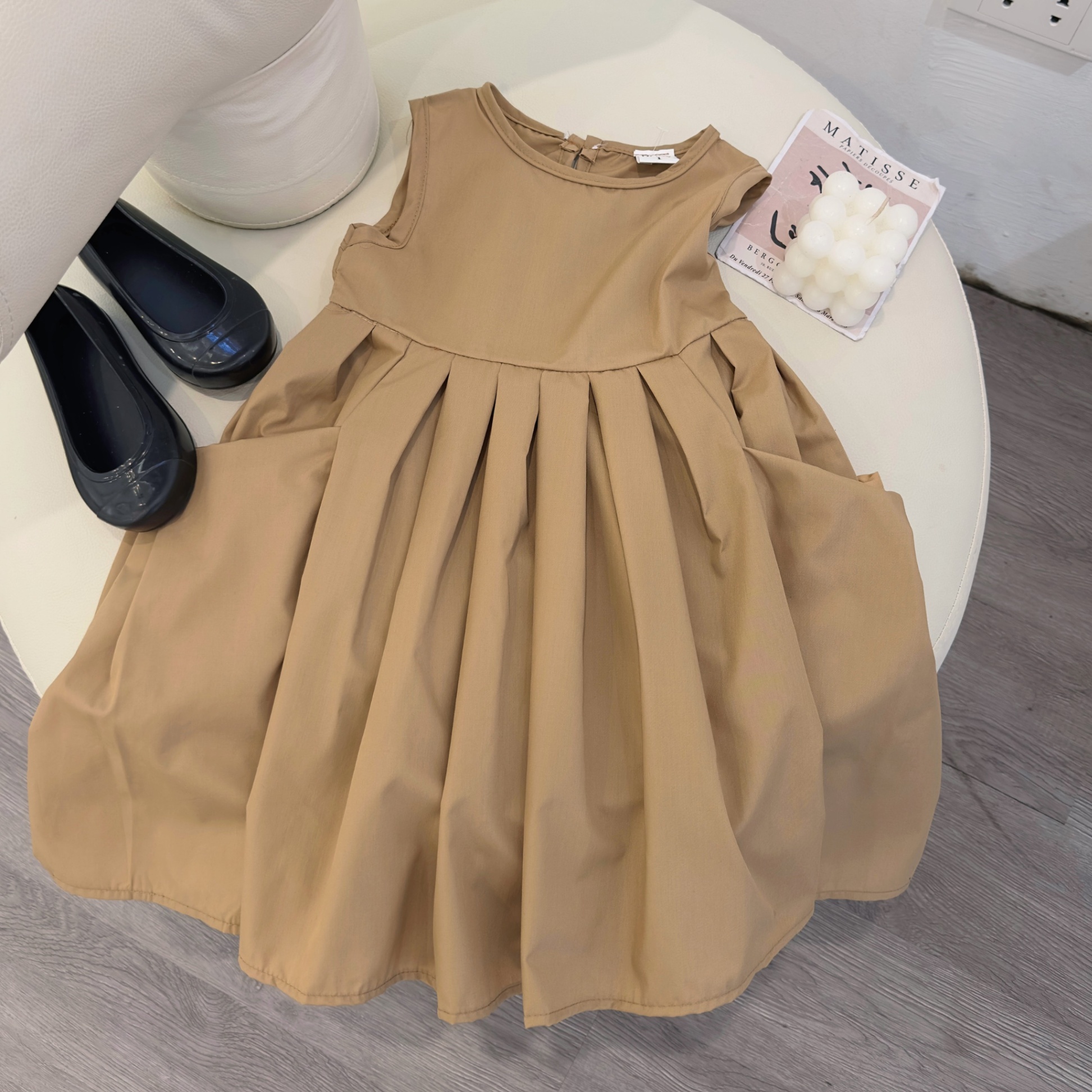 VÁY XẾP LY XOÈ CÓ TÚI THẬT CHO BÉ