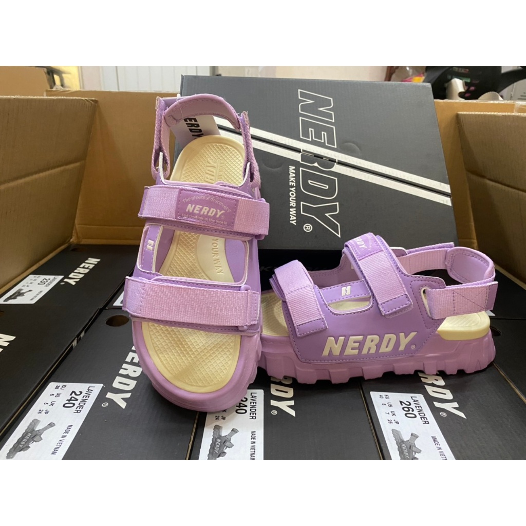 Dép Sandal Nerdy Đế Cao 4cm Full Hộp