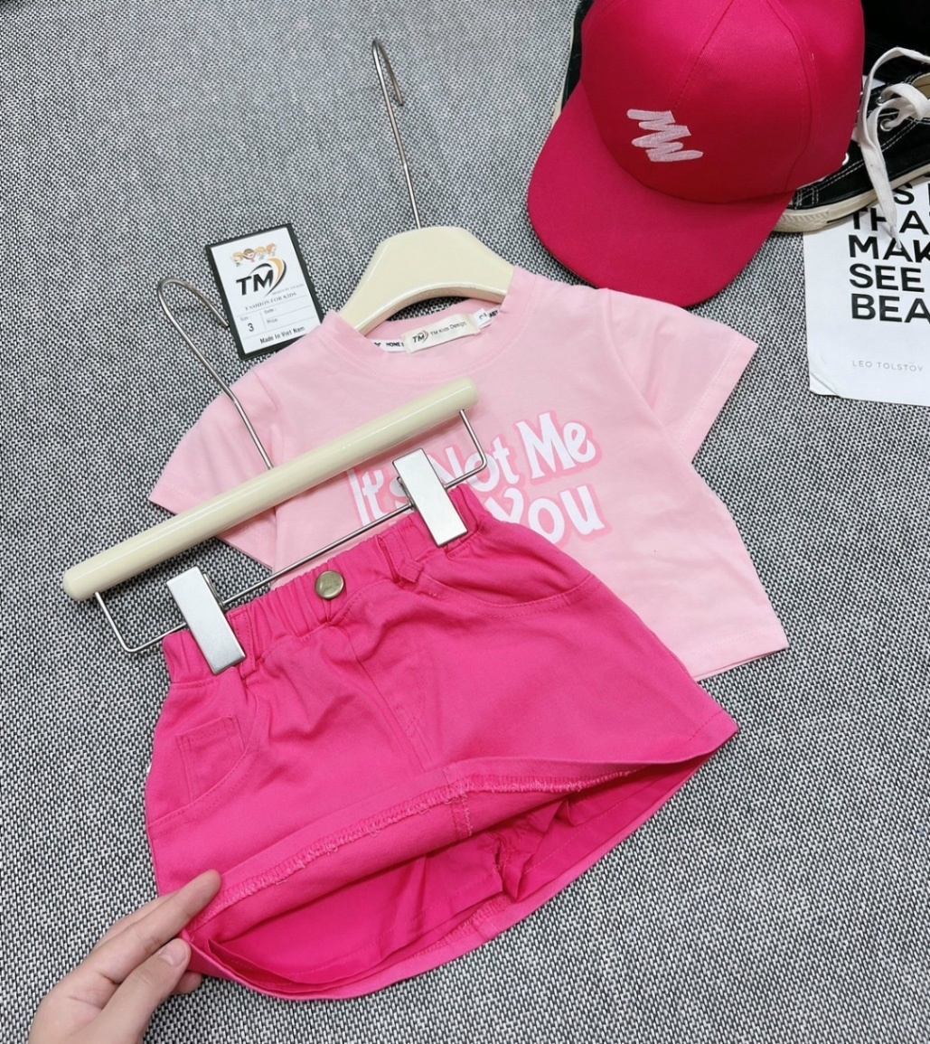 SÉT 3 CHI TIẾT HỒNG IT ME TM CHO BÉ