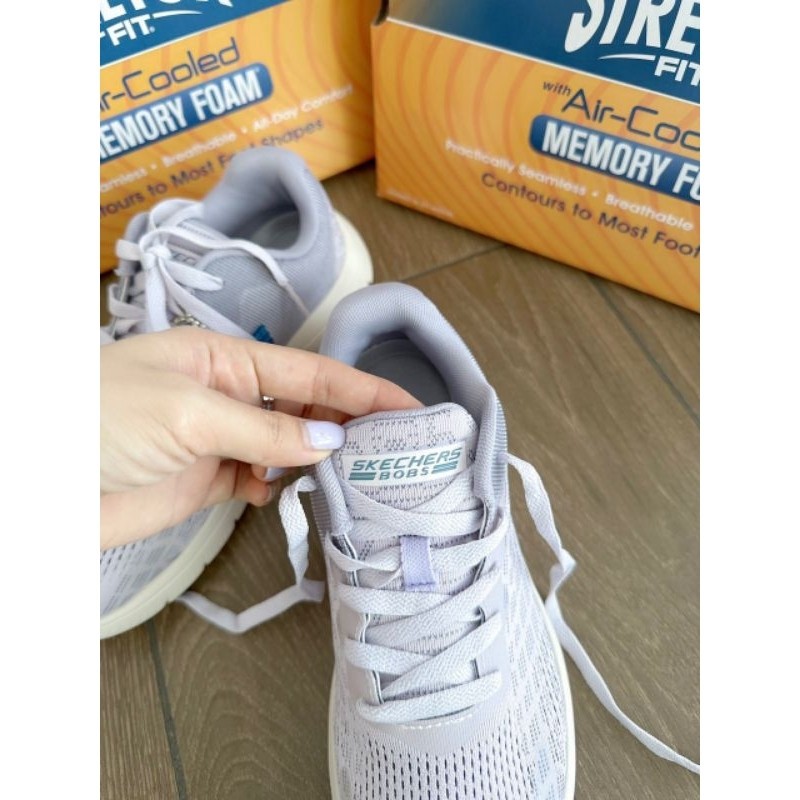 Giày Skechers Nữ Air-Cooled Memory Foam Trắng