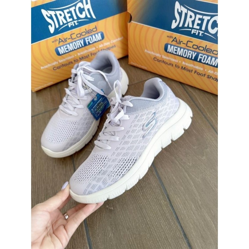 Giày Skechers Nữ Air-Cooled Memory Foam Trắng