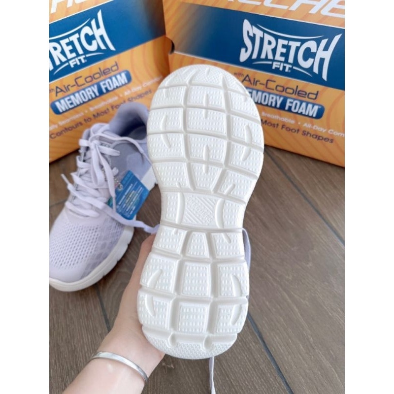 Giày Skechers Nữ Air-Cooled Memory Foam Trắng