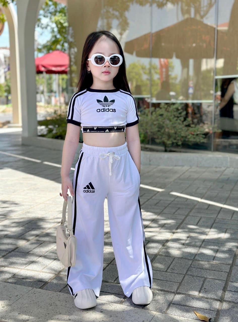 SÉT BỘ ÁO A.DA CROPTOP QUẦN XUÔNG BÉ GÁI