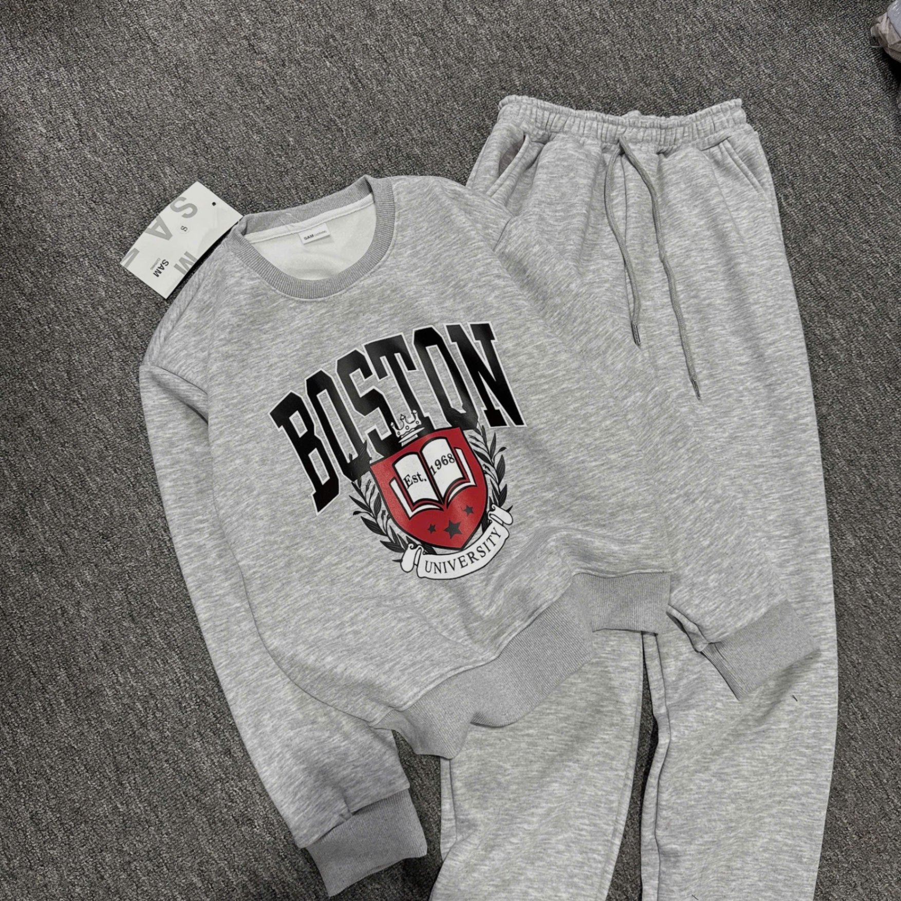 BỘ NỈ BOTSON XÁM XỊN XÒ.