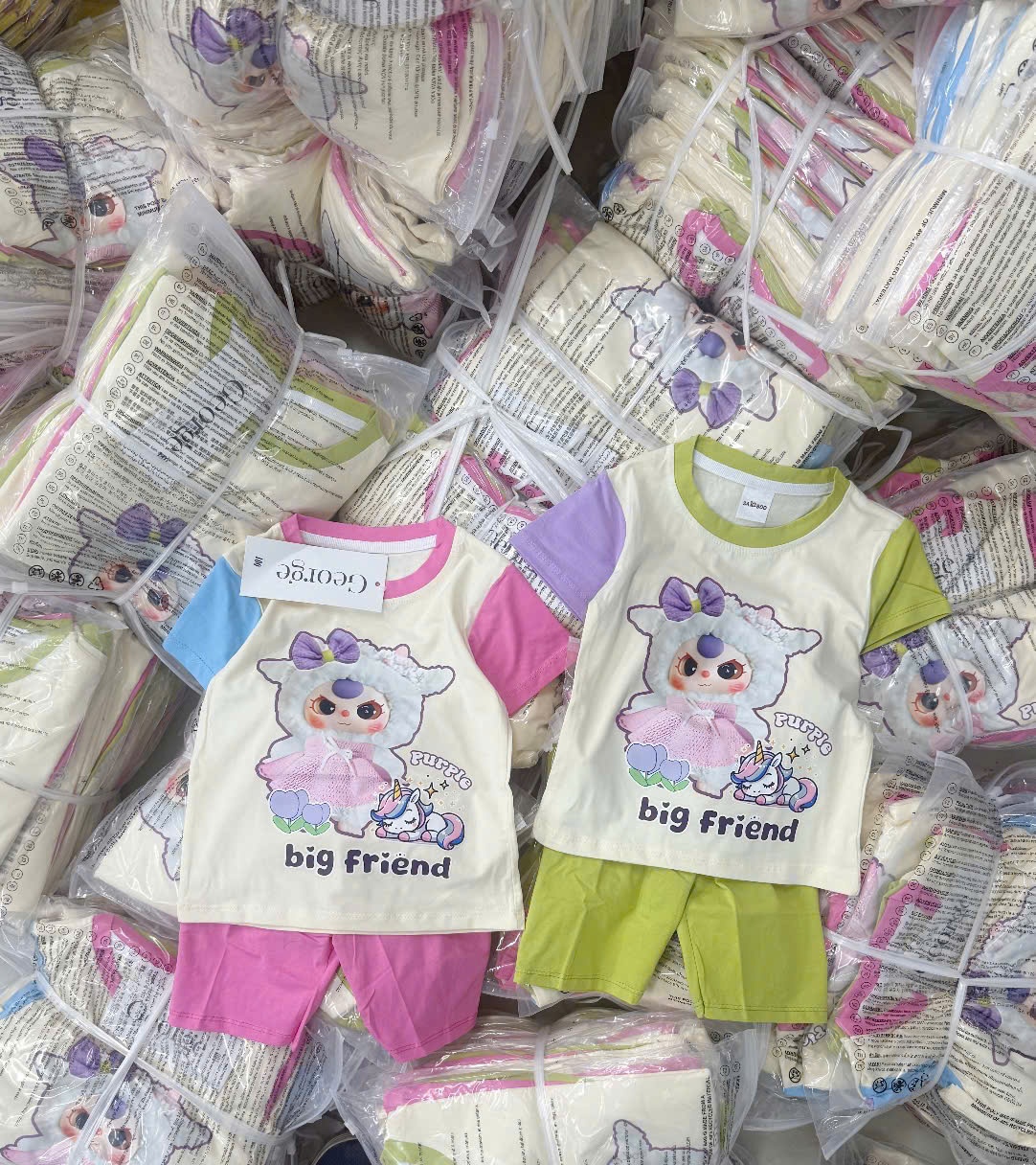 VNXK Sét 2 bộ Cotton BB3 siêu cute