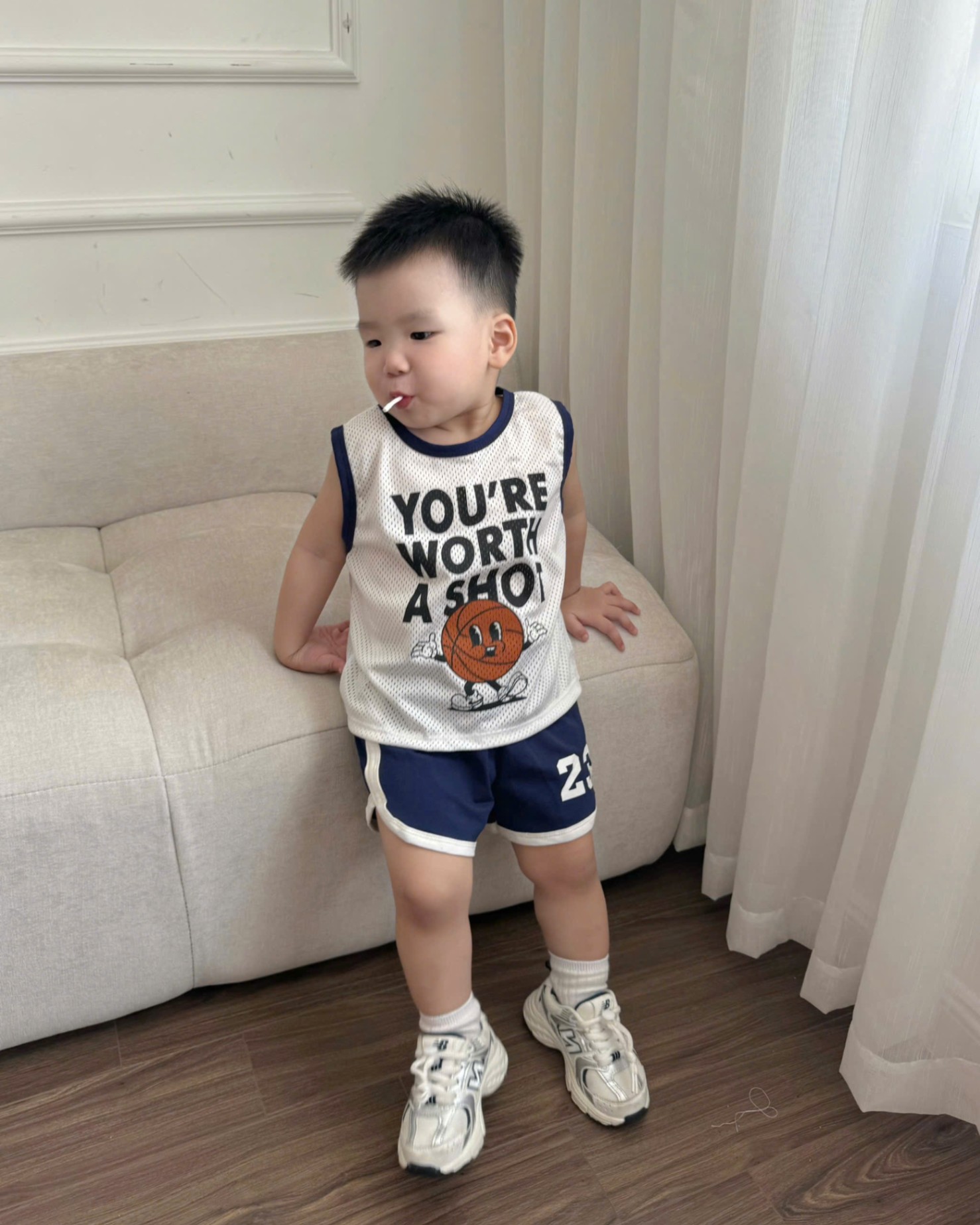 VNXK Sét 3 chi tiết: 2 áo + quần bé trai