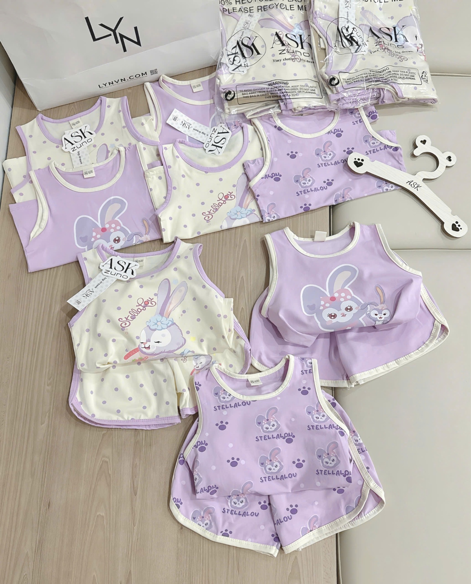 Set 3 bộ tím STELLALU