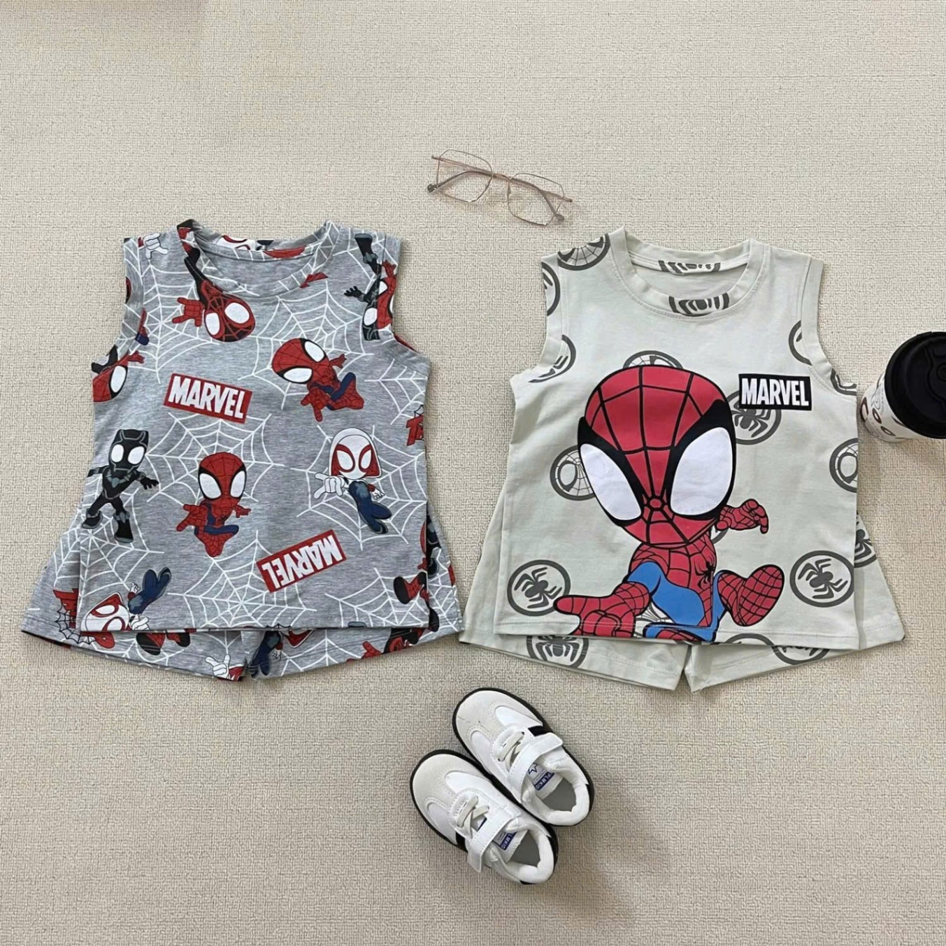 Seo VNXK: Sét 2 bộ cotton 3 lỗ siêu nhân nhện