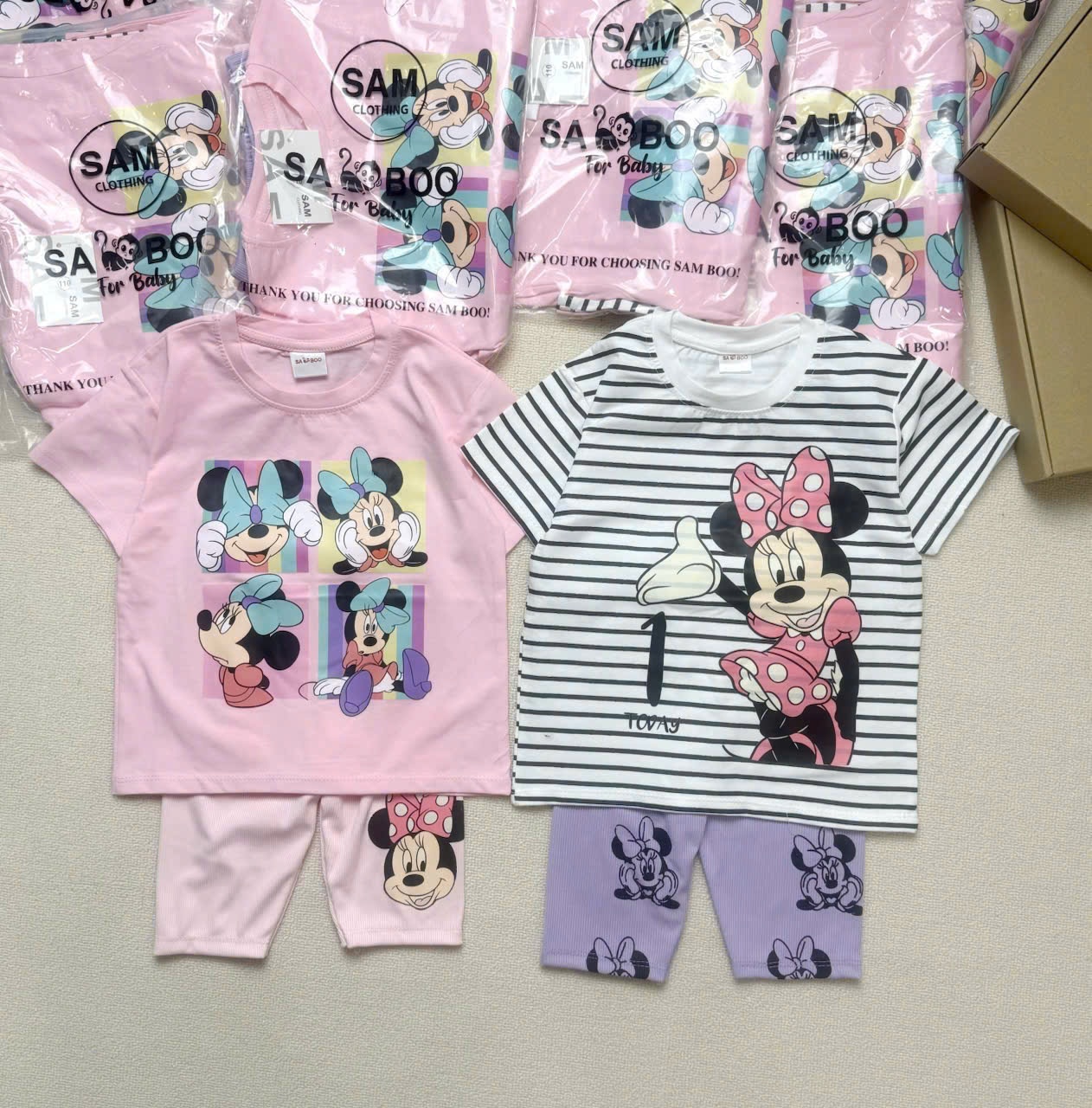 Seo VNXK: Sét 2 bộ cotton Mickey còn 100-110-140-150