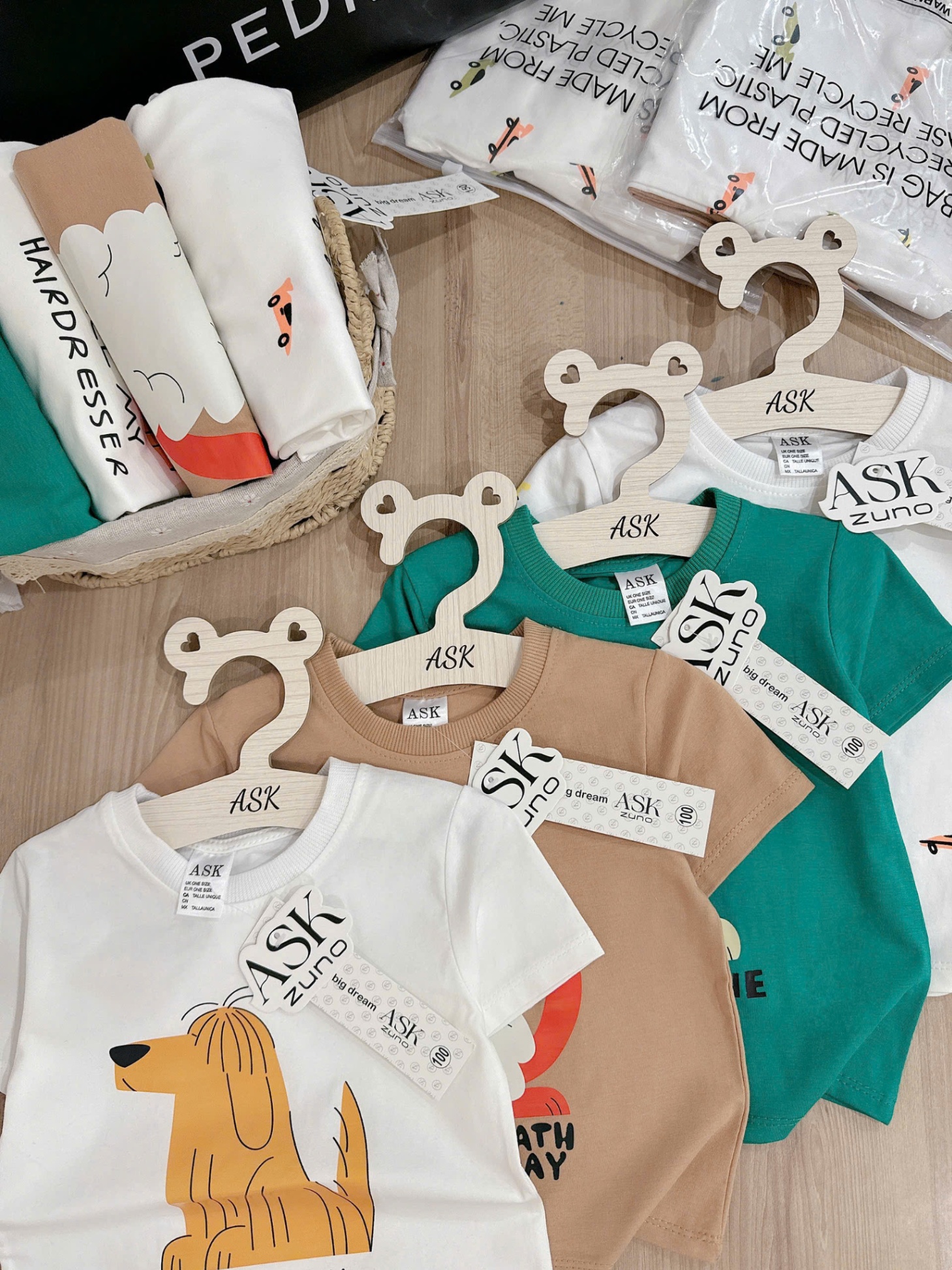Seo VNXK: Sét 4 áo cotton #155k /4 áo Còn sz 100-130-140-150