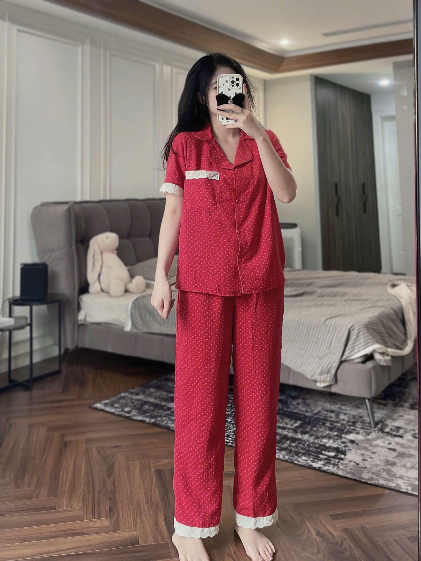 Bộ chấm bi bèo gấu Lẻ size Em còn 5s-1M