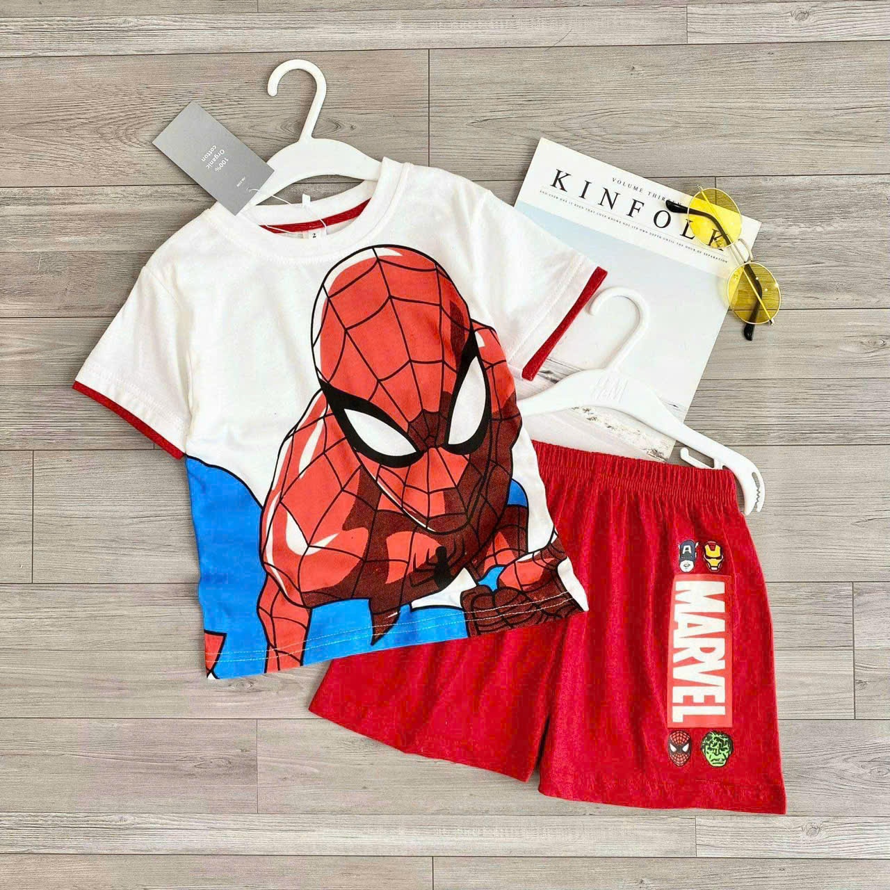Seo VNXK: Bộ cotton siêu nhân nhện #70k/bộ Còn size 100-140-150