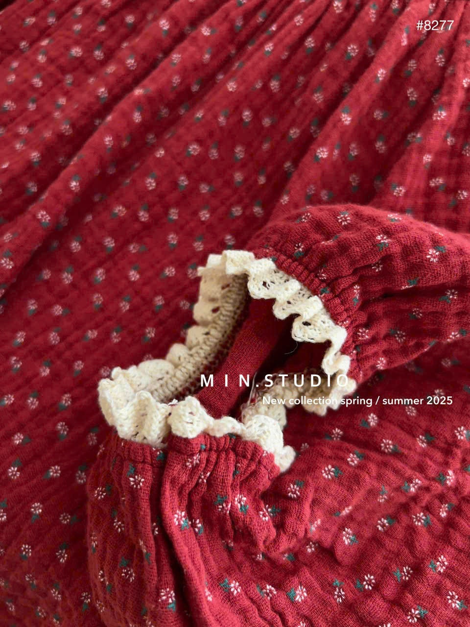 Bộ xô Muslin chấm bi đỏ nữ còn 1 bộ #115k/bộ