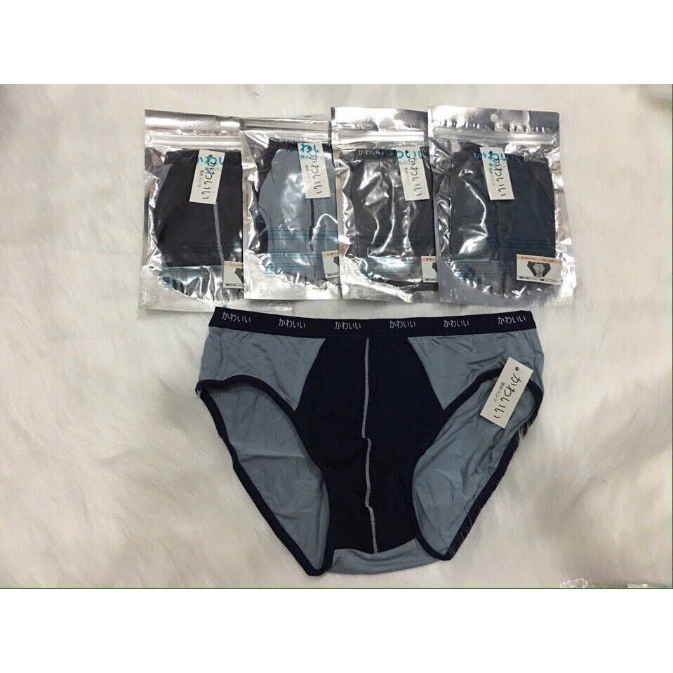 Sét 5 quần Sịp Nhật TÚI BẠC cotton 100%