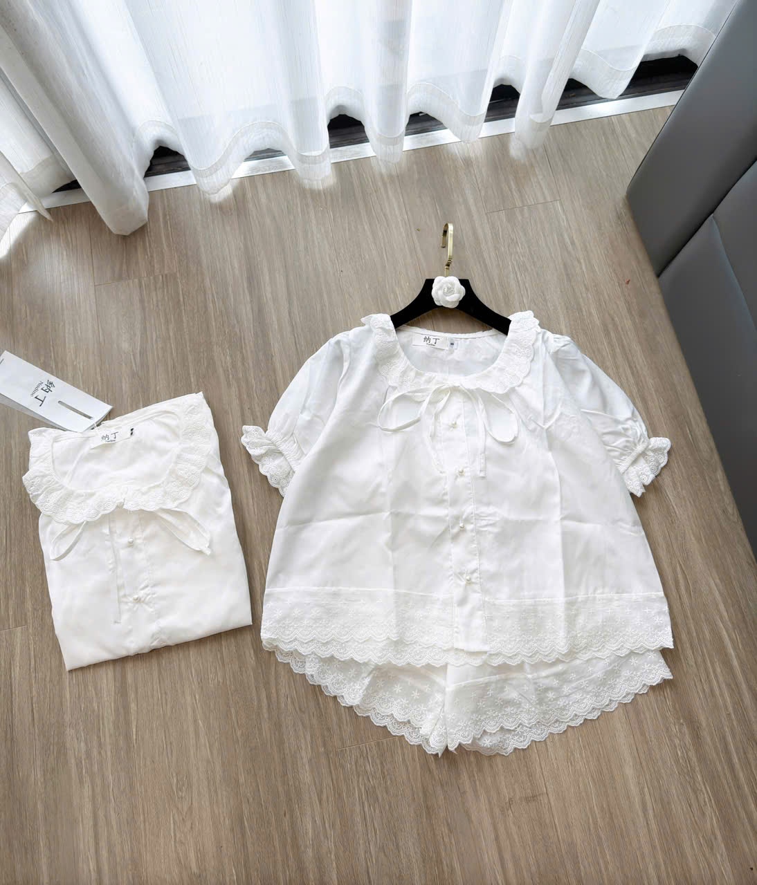 BỘ NGỦ TIỂU THƯ BÈO phối ren