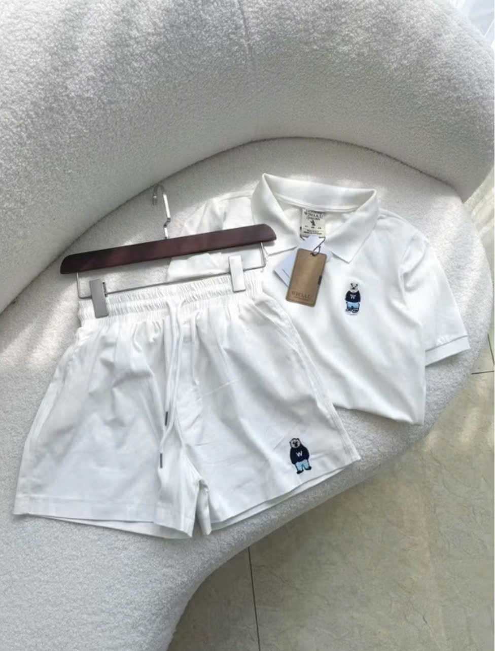 SÉT ÁO MIX QUẦN SHORT THÊU GẤU WHO 2M