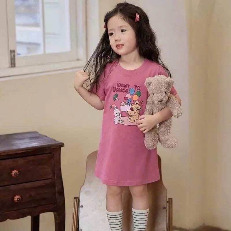 Sét 3 váy suông bé gái VNXK 9-18kg