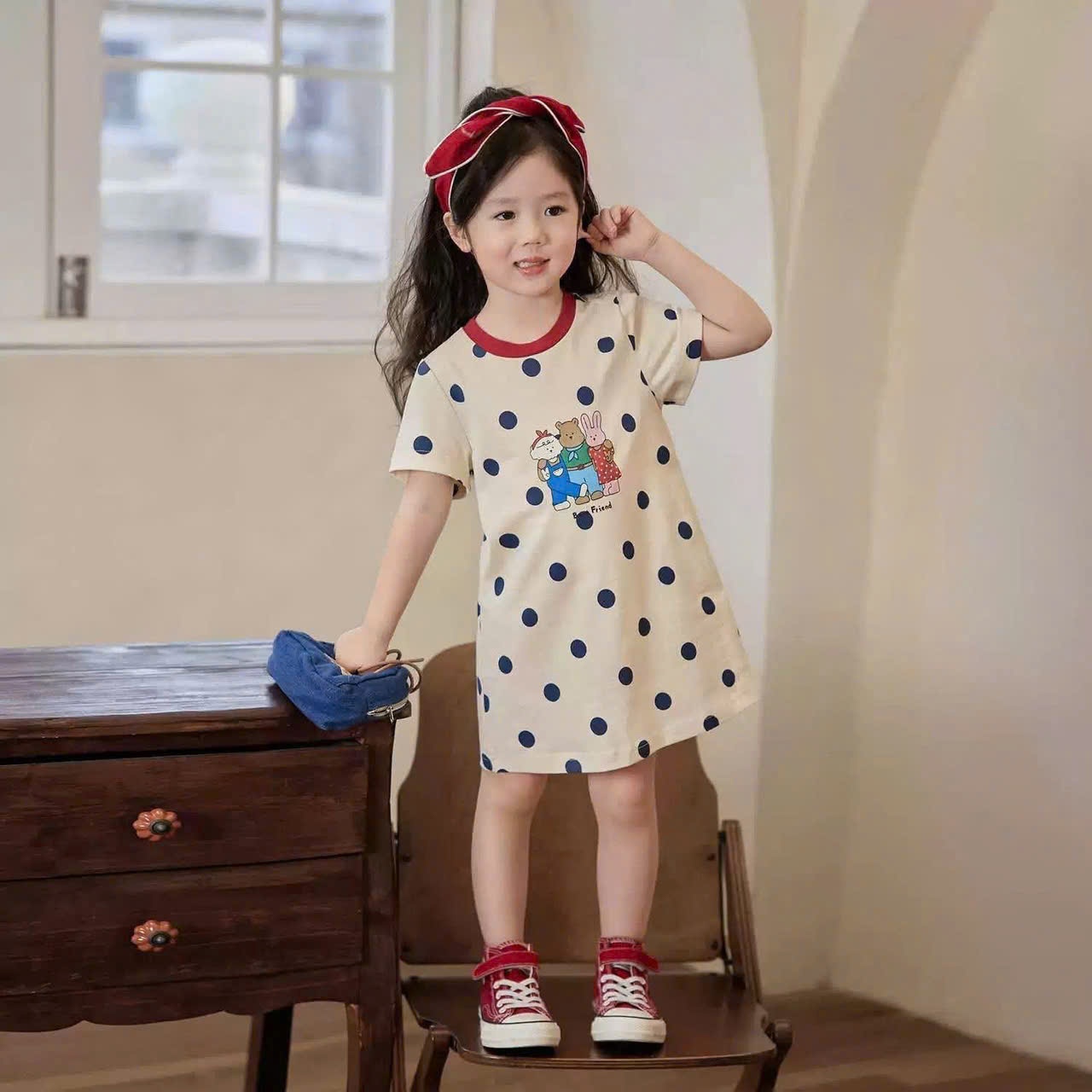 Sét 3 váy suông bé gái VNXK 9-18kg