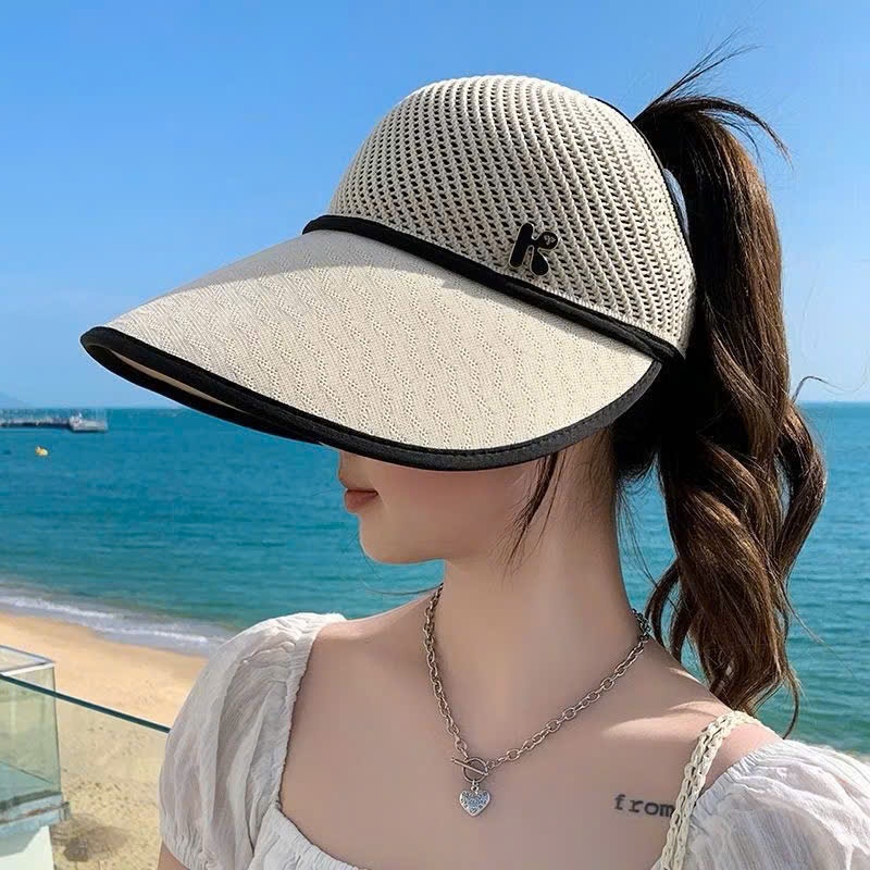 SET 2 MŨ CHỐNG NẮNG NỬA ĐẦU VÀNH RỘNG