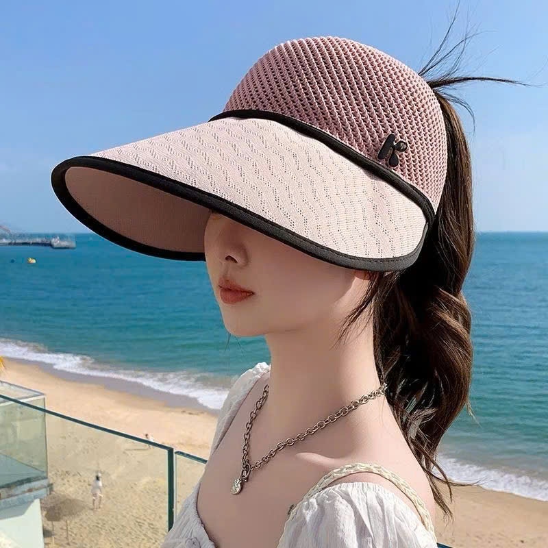 SET 2 MŨ CHỐNG NẮNG NỬA ĐẦU VÀNH RỘNG