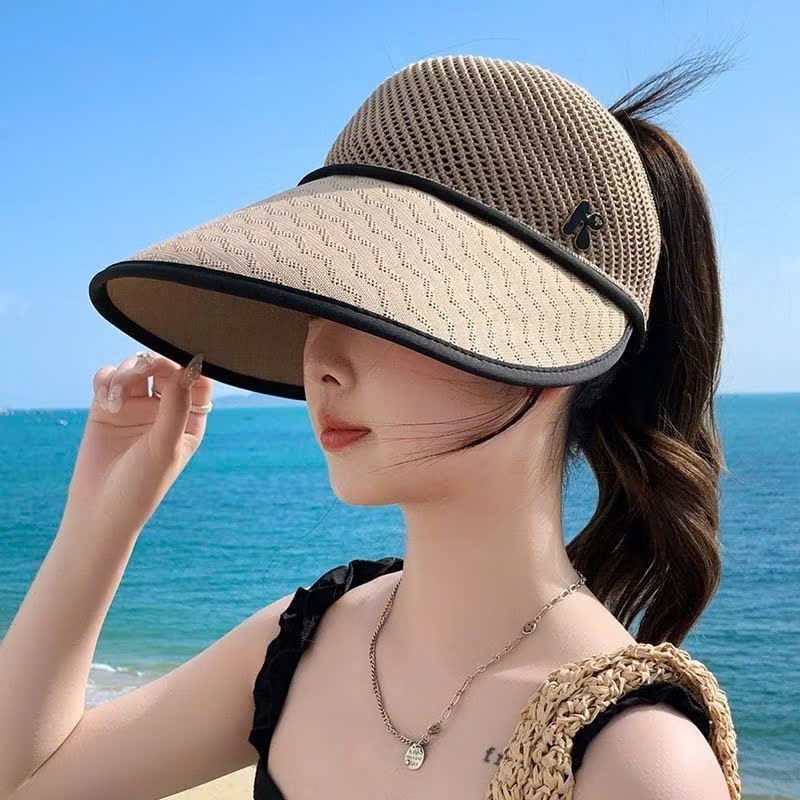 SET 2 MŨ CHỐNG NẮNG NỬA ĐẦU VÀNH RỘNG