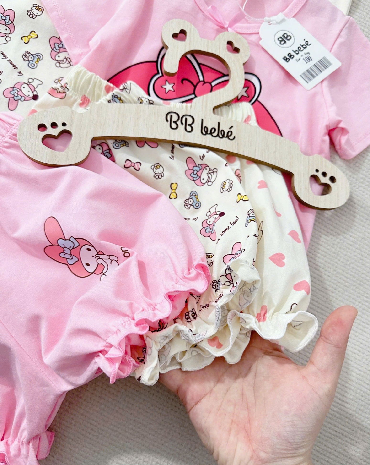 Seo VNXK: Set 3 bộ cotton chun gấu