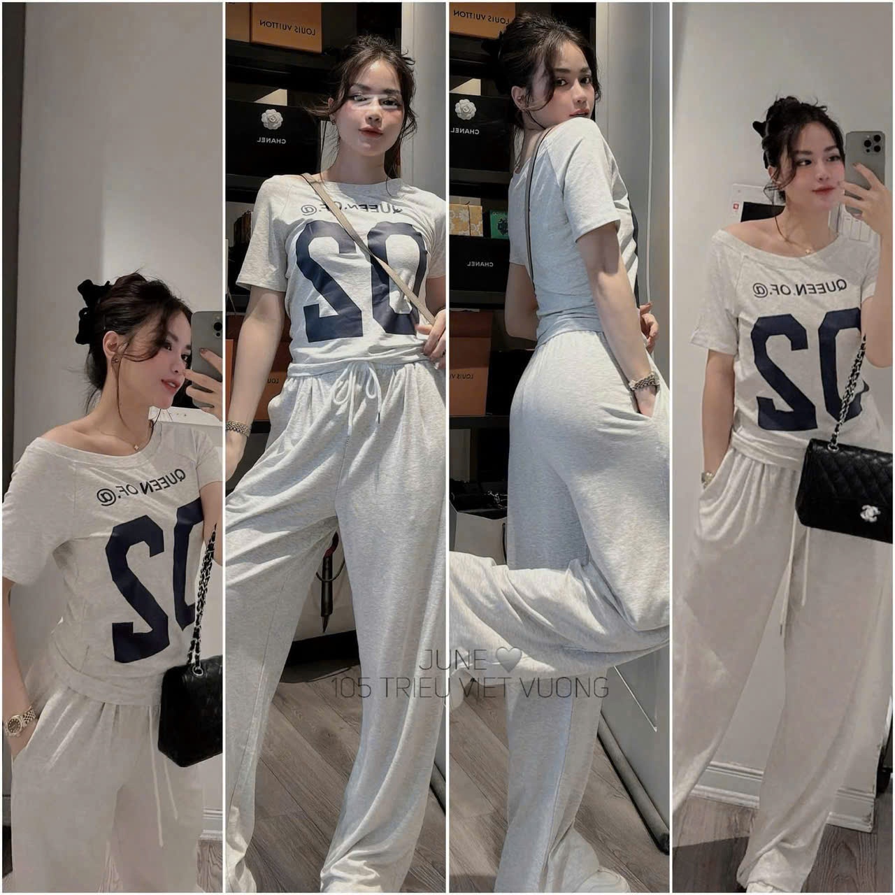 Bộ cotton quần dài số 02 1M-1L Seo #110k/b