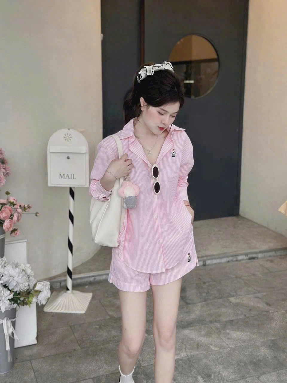 Seo: Sét áo sơ mi hồng quần sooc
