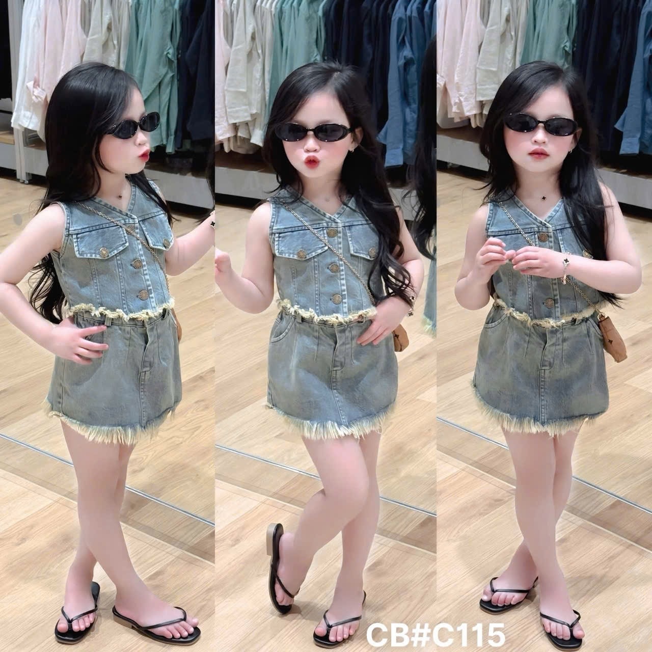 Sét bộ bò croptop cb bé gái