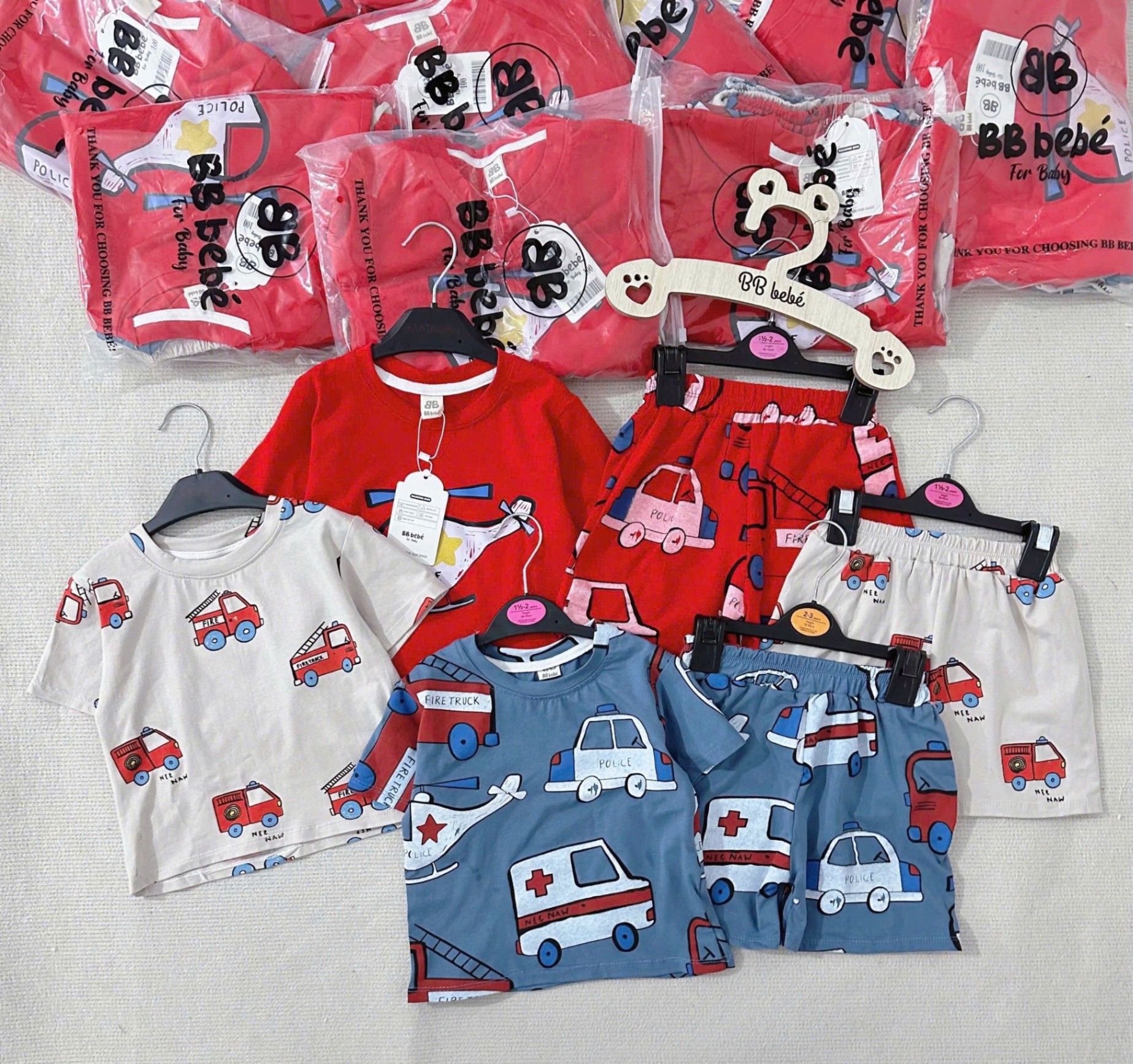 Seo VNXK: Sét 3 bộ cotton Còn 120-130-140-150