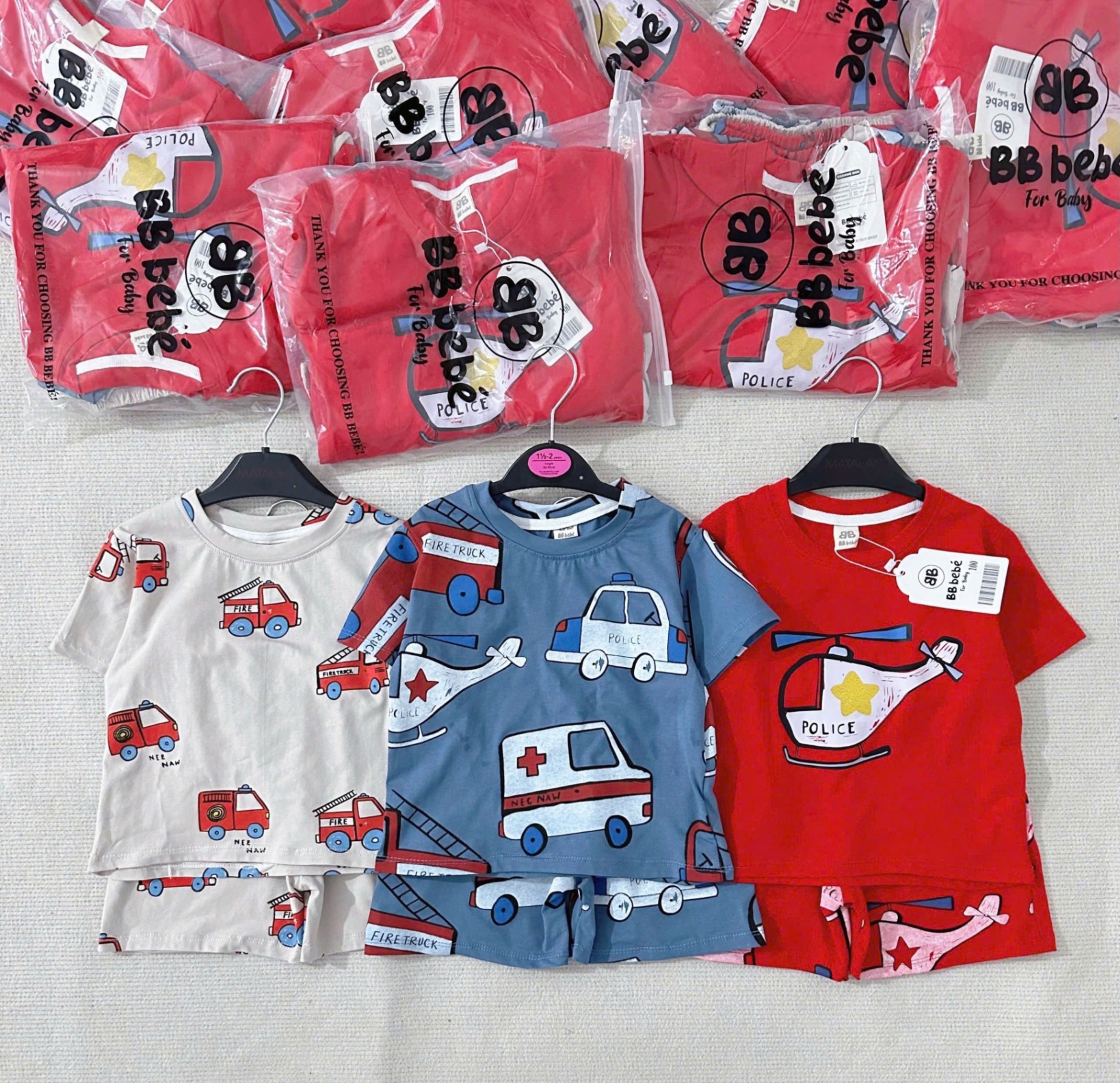 Seo VNXK: Sét 3 bộ cotton Còn 120-130-140-150