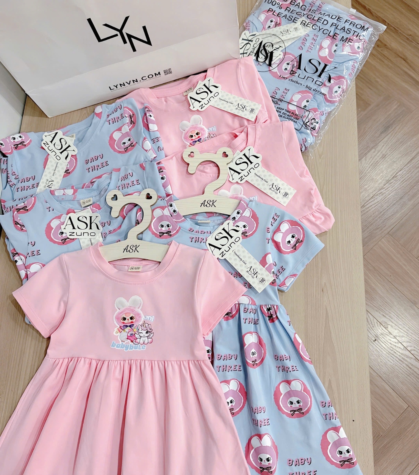 Seo VNXK: Sét 2 váy cotton Còn 1 set S100 10-12kg Seo #89k/set 2 bộ