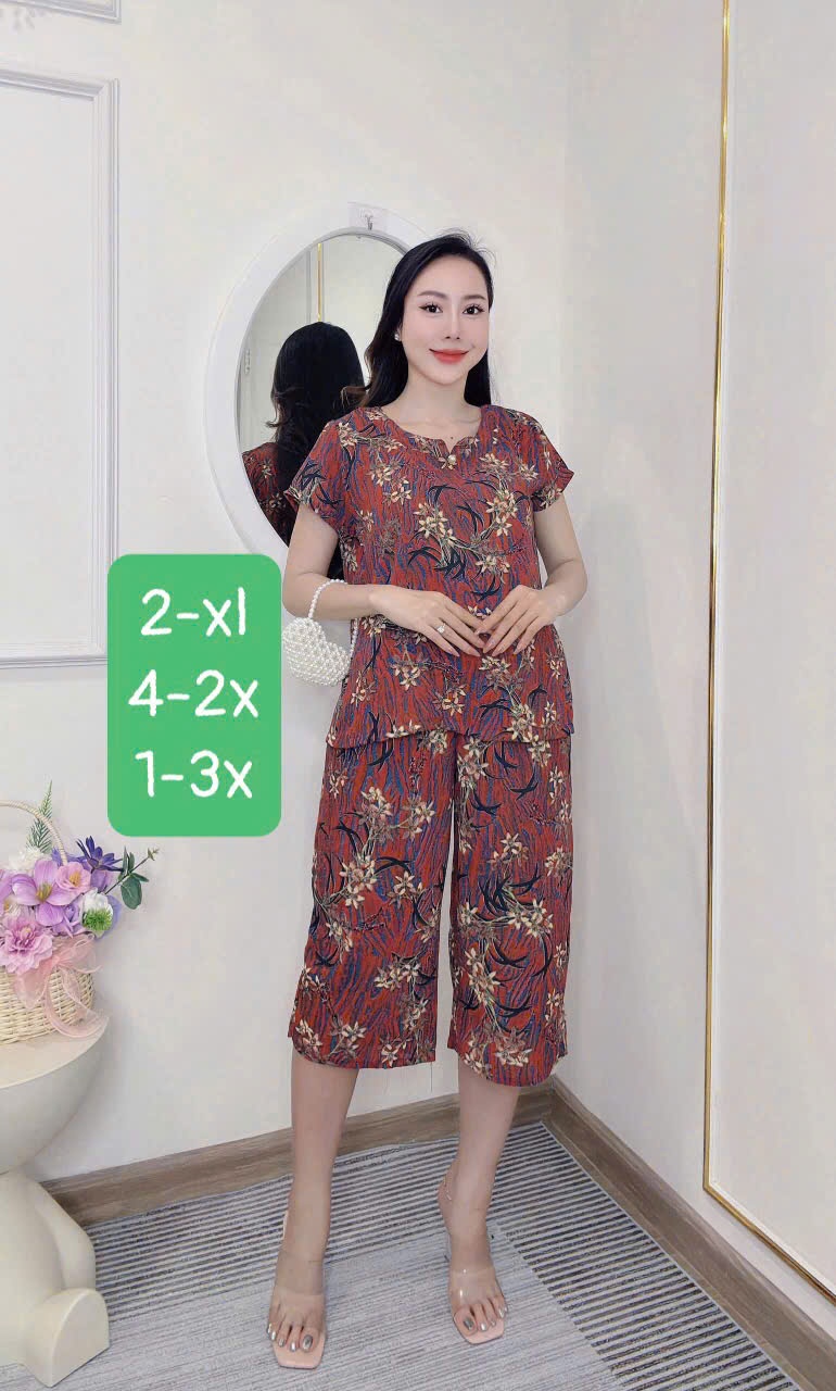 Bộ lụa Hàn Châu lửng CAO CẤP - BỘ TRUNG NIÊN