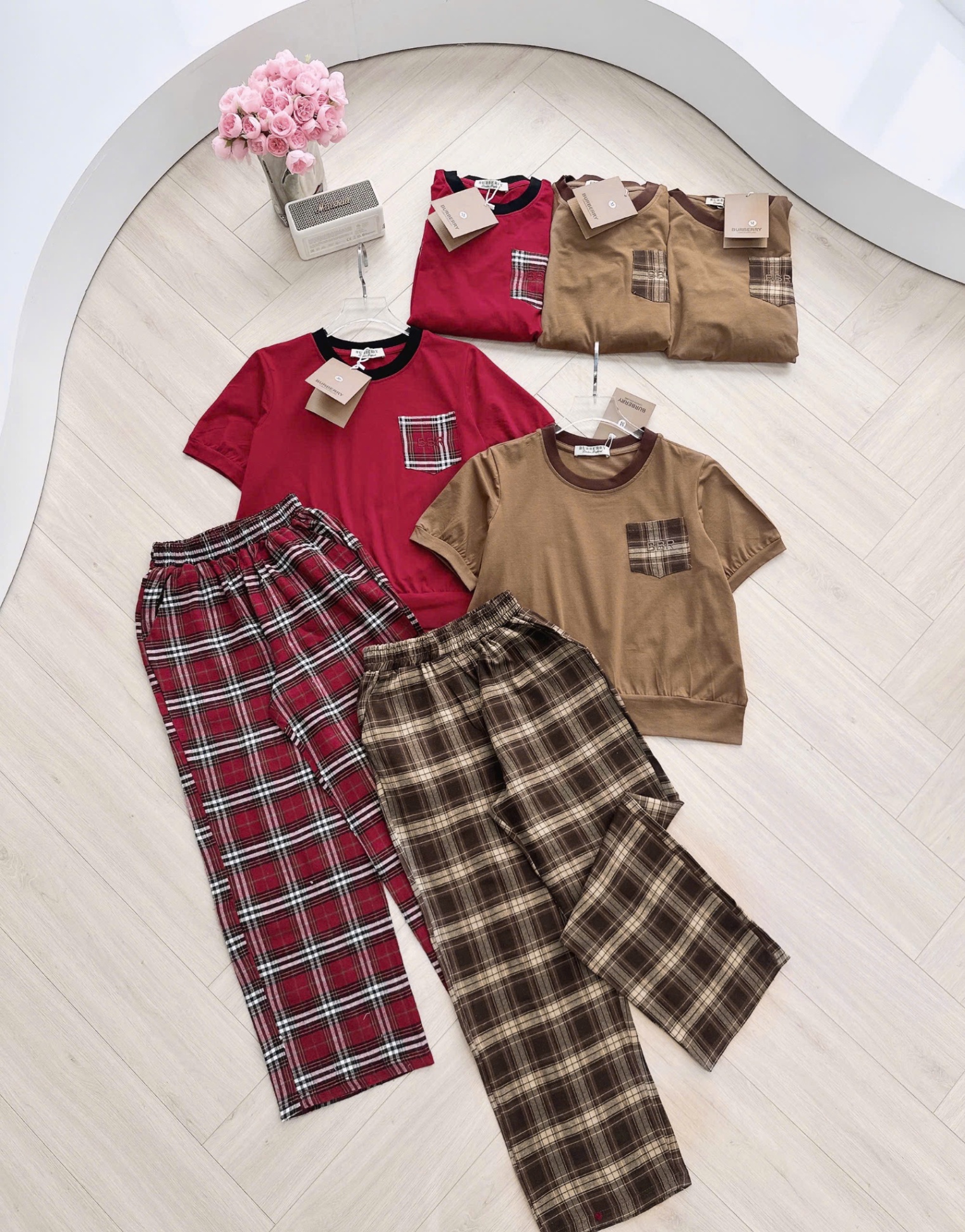 Seo: Bộ áo cotton quần kẻ dài Hàng xịn đẹp hàng tk e sale 145k