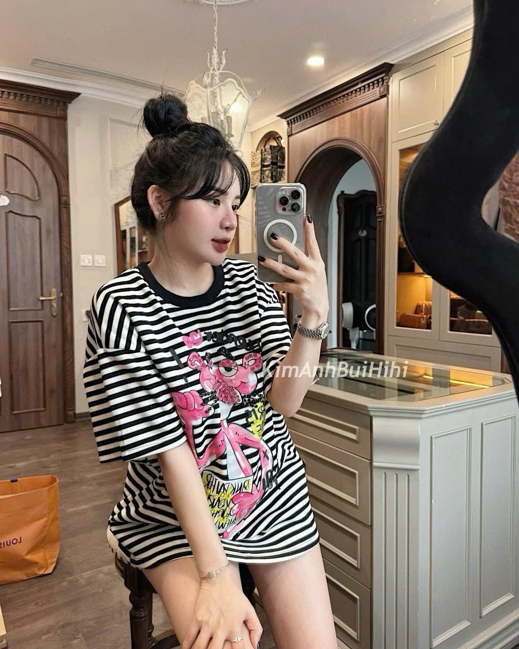 SEO: ÁO PHÔNG kẻ báo hồng #65k/c