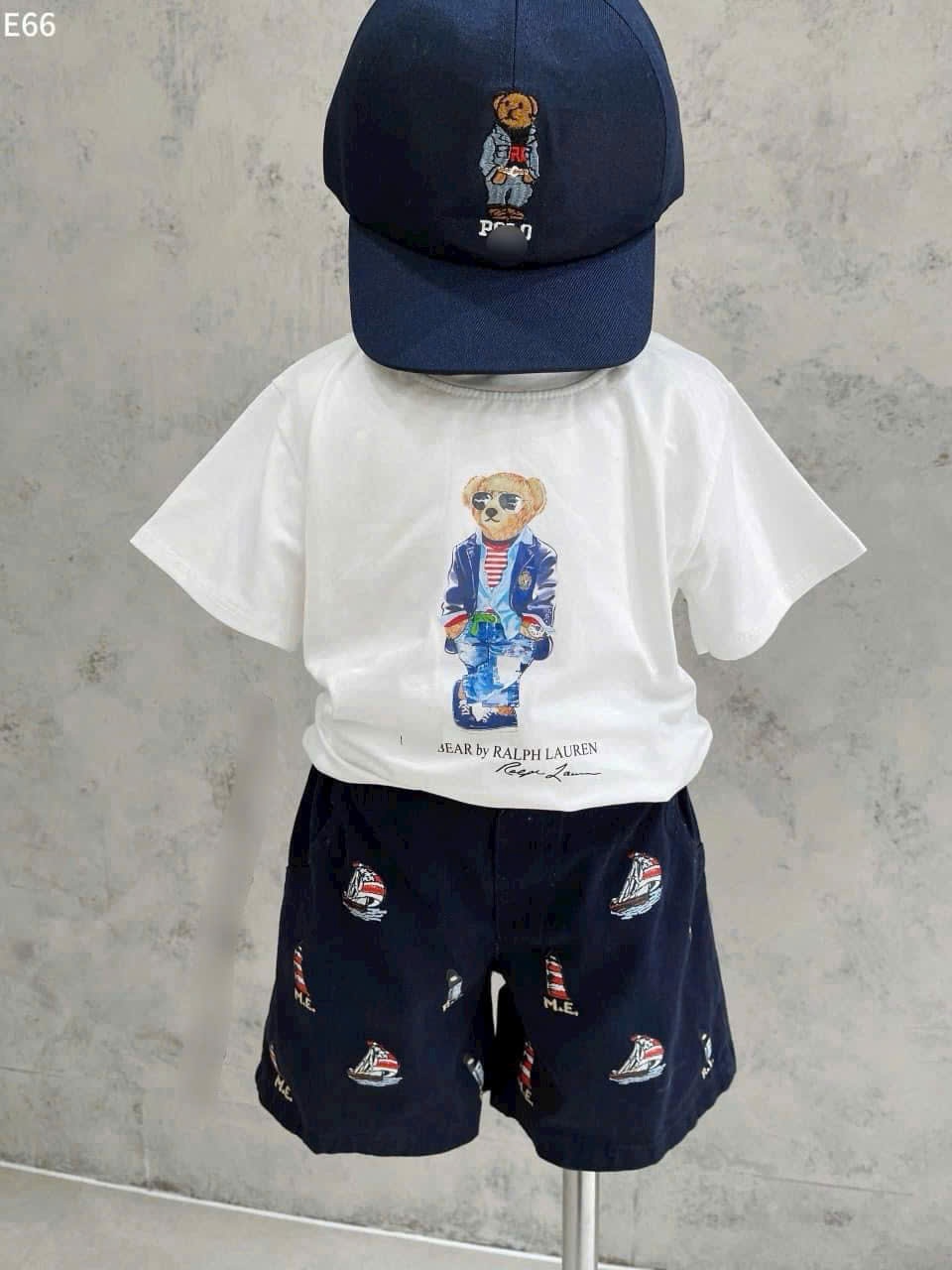SEO: Set áo cotton quần kaki kèm mũ 1-100 1-120