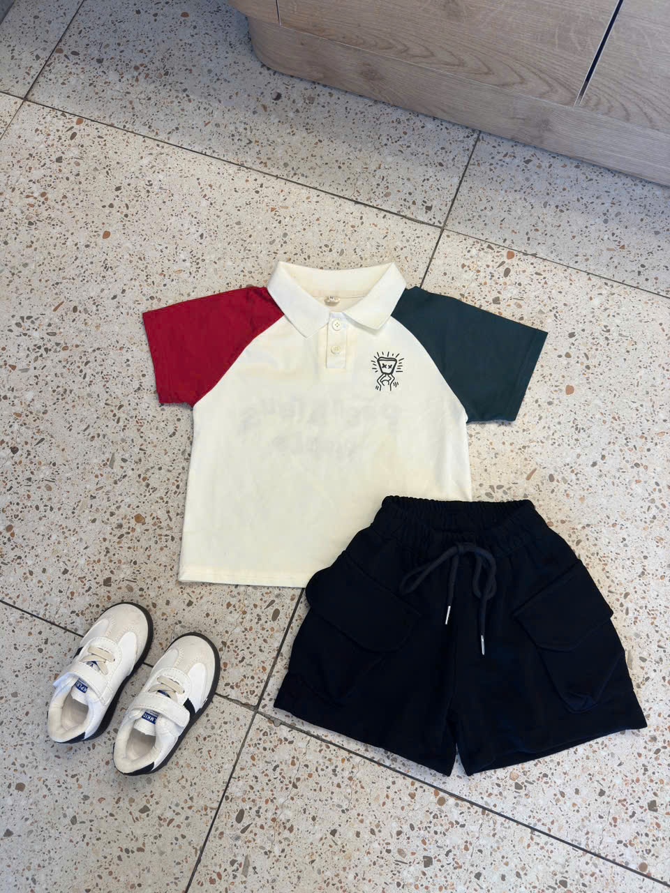 Seo VNXK: Sét áo polo tay phối màu Còn size 110,140, 150