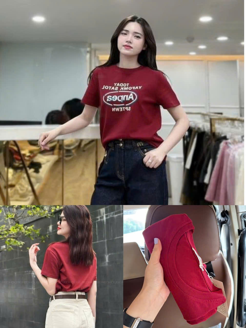 Seo: Áo phông đỏ đô Còn 1c sz s