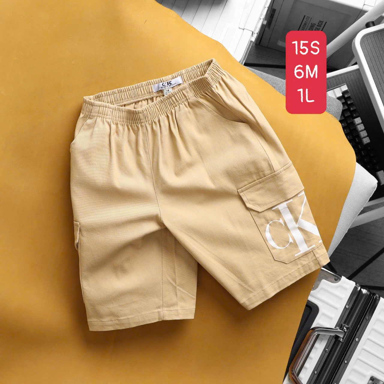 SEO: Quần kaki lửng chun túi hộp co giãn 25-58kg